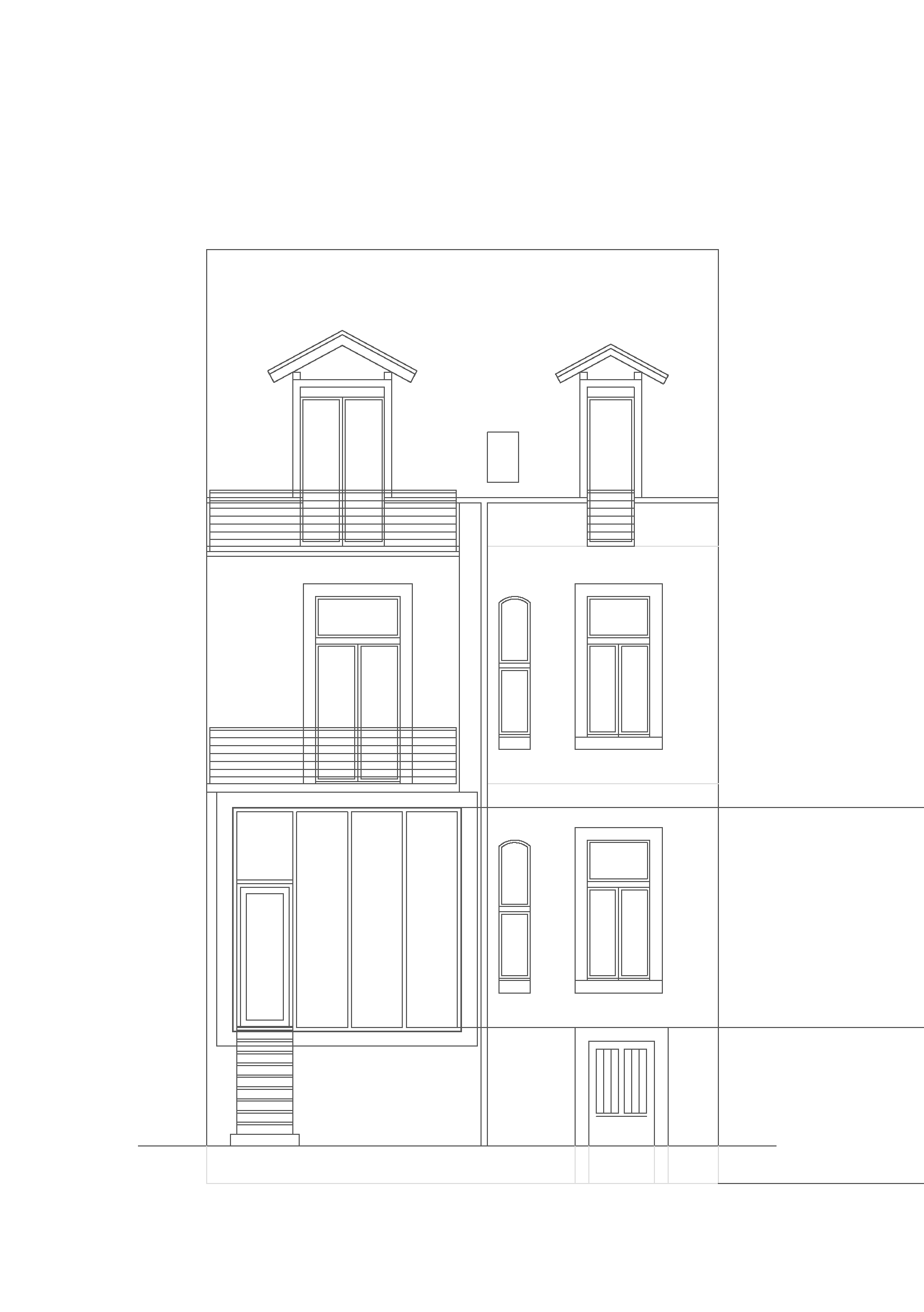 Ansicht des Umbau-Projektes in der Wiehre, Freiburg.